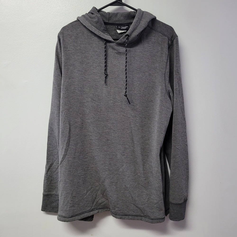 Jockey Sport Hoodie Mens Large Gray Pullover Long Sleeve‎ Casual Activewear